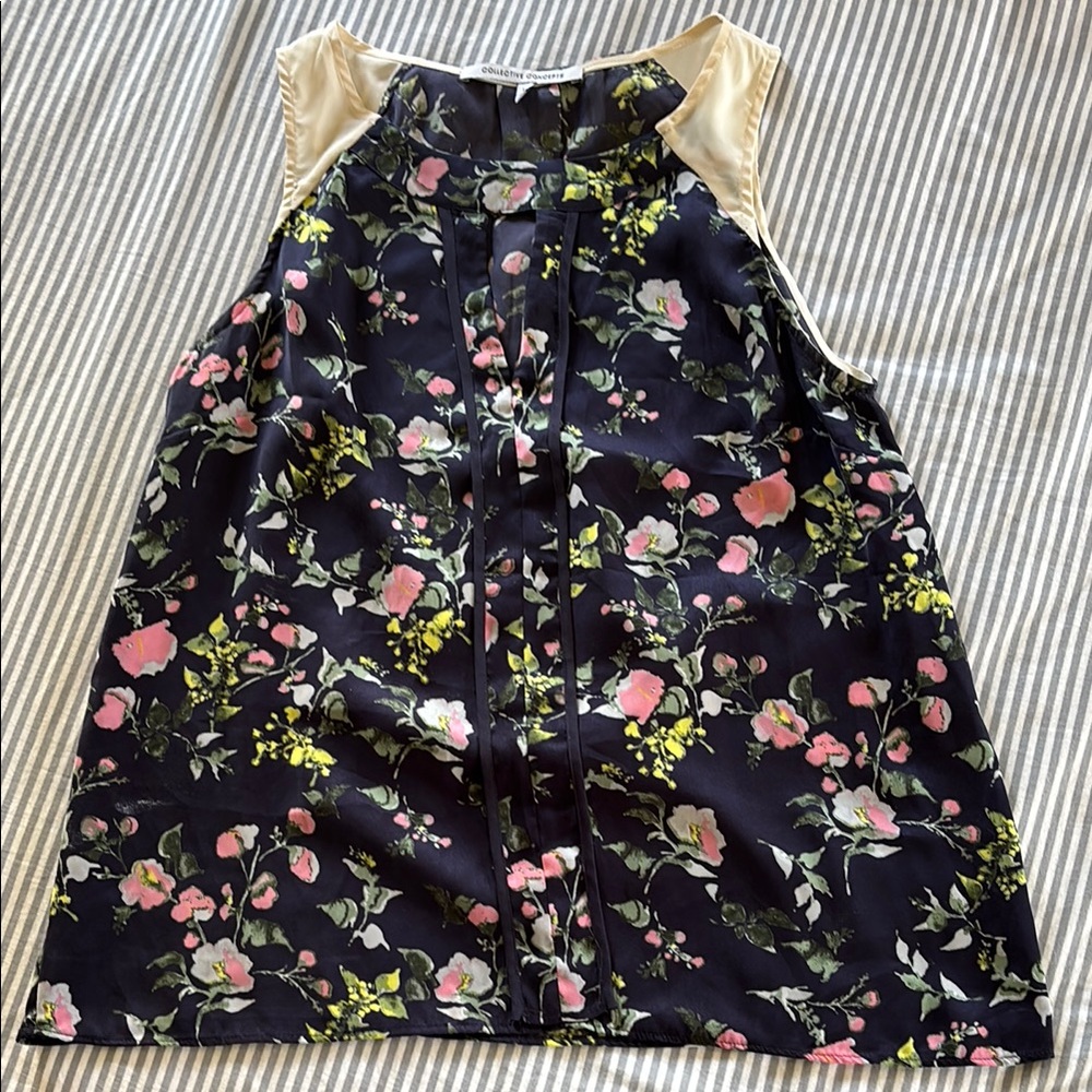 Floral Sleeveless Kids Top